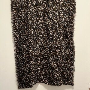 Apt. 9 Black and Brown Animal Print Scarf